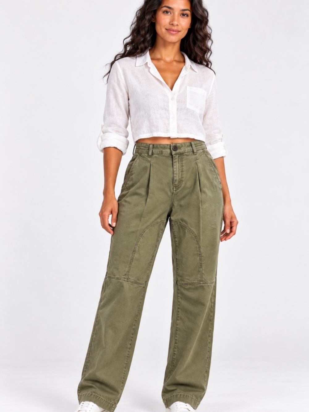 Banana Republic Heritage Collection women's pleated utility pants
